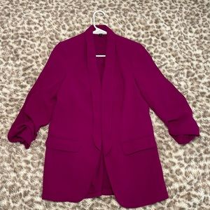 Pink fuchsia express blazer